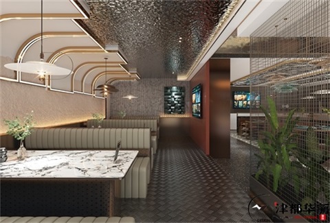 銀川青辰燒烤店設計裝修方案鑒賞|銀川燒烤店設計裝修公司推薦