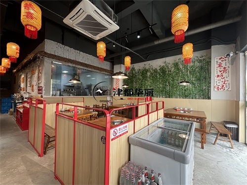 銀川火鍋店裝修設計項目|津都華麗設計